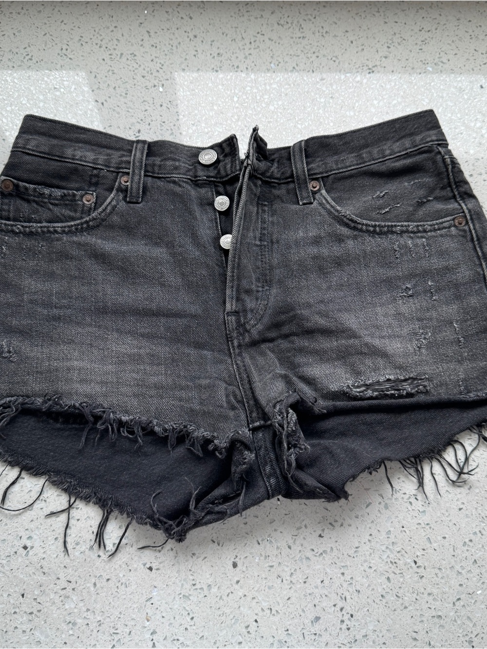 Levi’s 501 Jean Shorts Black
